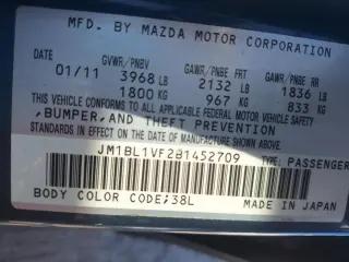 2011 Mazda MAZDA3 I TOURING