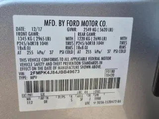 Ford Edge 2018 AWD SEL 4dr Crossover