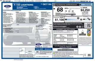 Ford F-150 Lightning 2024 AWD XLT 4puertas SuperCrew 5.5 pies SB
