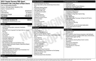 Toyota Tacoma 2022 4x4 TRD Sport 4 puertas Access Cab caja larga de 6.1 pies 6M