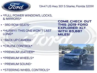 Ford Explorer 2019 XLT 4dr SUV