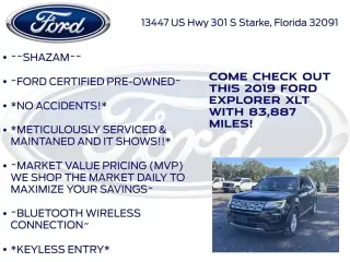 Ford Explorer 2019 XLT 4dr SUV