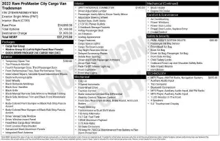 Ram ProMaster City 2022 Base 4dr Mini-Van