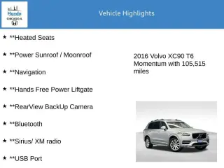 Volvo XC90 2016 AWD T6 Momentum 4dr SUV