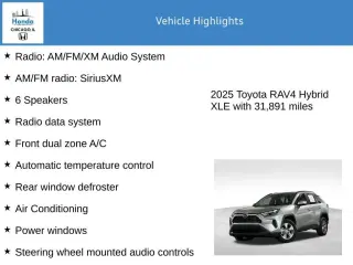 Toyota RAV4 Híbrido 2025 AWD XLE 4dr SUV