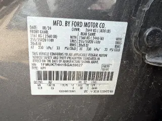 Ford Explorer 2025 Platinum 4dr SUV