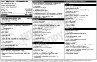 Jeep Grand Cherokee 2026 4x4 Limited 4p SUV