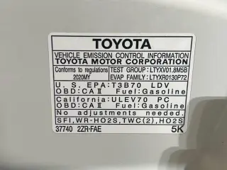 Toyota Corolla 2020 LE 4dr Sedán