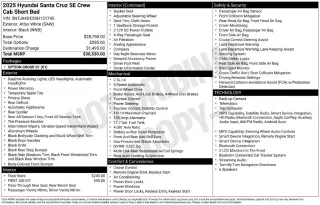 Hyundai SANTA CRUZ 2025 SE 4dr Crew Cab 4.3ft SB