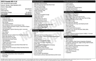Honda HR-V 2023 AWD LX 4dr Crossover