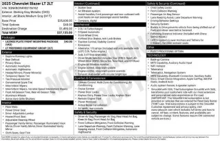 Chevrolet Blazer 2025 LT 4dr SUV w/2LT