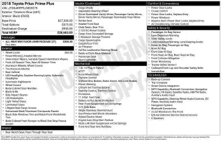 Toyota Prius Prime 2018 Plus 4dr Hatchback