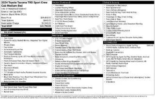 Toyota Tacoma 2024 4x2 TRD Sport 4dr Double Cab 5.0 ft SB