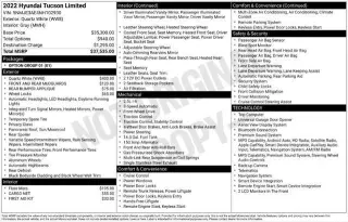 Hyundai TUCSON 2022 Limited 4dr SUV