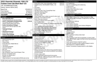 Chevrolet Silverado 1500 Limited 2022 4x2 Personalizado Cabina Crew 4 puertas 5.8 pies. SB