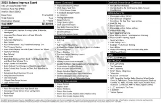 Subaru Impreza 2025 AWD Deportivo 4dr Wagon