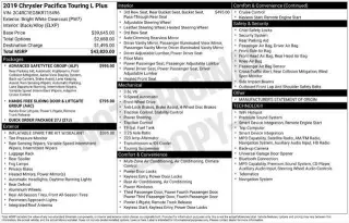 Chrysler Pacifica 2019 Touring L Plus 4dr Mini-Van