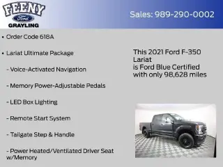 Ford F-350 Super Duty 2021 4x4 Lariat 4dr Crew Cab 6.8 ft. SB SRW Pickup