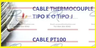 resistencias termopares cable