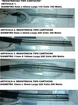 resistencias termopares cable