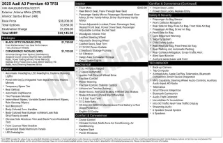 Audi A3 2025 AWD quattro Premium 40 TFSI 4dr Sedán