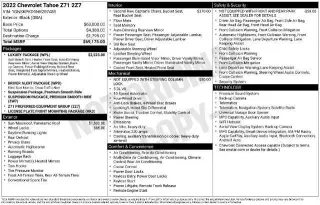 Chevrolet Tahoe 2022 4x4 Z71 SUV de 4 puertas