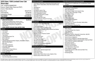 Ram 1500 2022 4x4 Limited 4dr Crew Cab 5.6 ft. SB Pickup