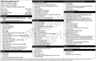 Chevrolet Trax 2025 LT 4dr Crossover