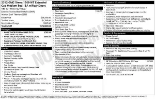 GMC Sierra 1500 2012 4x2 Camioneta de Trabajo 4puertas Cabina Extendida 6.5 ft. SB