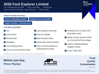 Ford Explorer 2020 AWD Limited 4dr SUV
