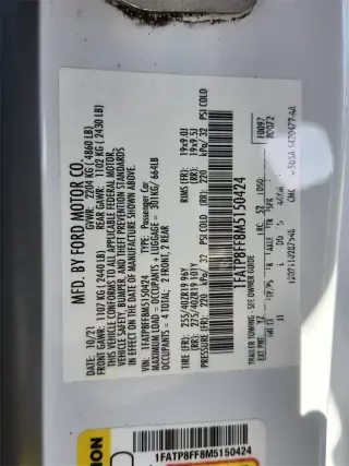 Ford Mustang 2021 GT Premium 2dr Convertible