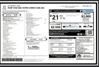 Ram 1500 2024 4x4 Big Horn 4dr Crew Cab 5.6 ft. SB Pickup