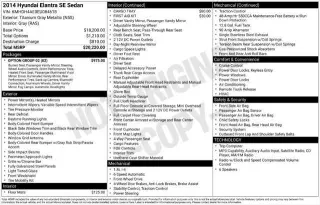 Hyundai Elantra 2014 SE 4dr Sedan 6A