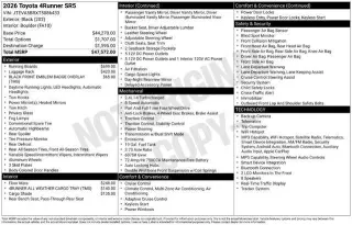 Toyota 4Runner 2026 4x4 SR5 4dr SUV