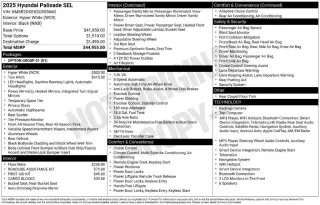Hyundai PALISADE 2025 AWD SEL 4dr SUV