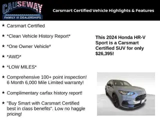 Honda HR-V 2024 AWD Sport 4dr Crossover w/o BSI