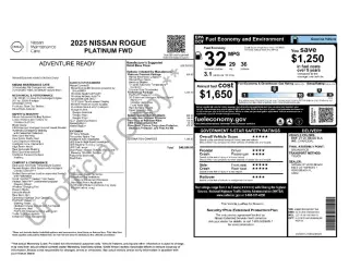 Nissan Rogue 2025 Platinum 4dr Crossover