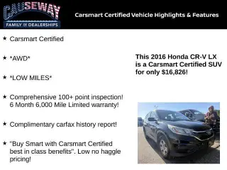 Honda CR-V 2016 AWD LX 4dr SUV