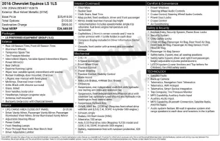Chevrolet Equinox 2016 LS SUV 4 puertas