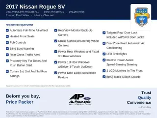 Nissan Rogue 2017 AWD S 4dr Crossover