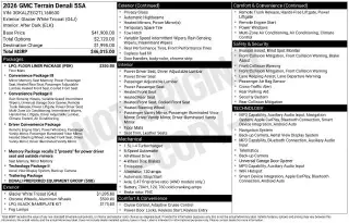 GMC Terrain 2026 4x4 Denali 4dr SUV
