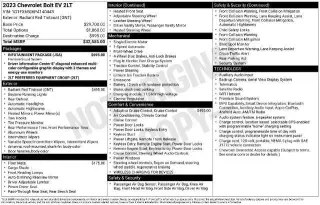 Chevrolet Bolt EV 2023 2LT 4dr Hatchback