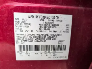 Ford Edge 2022 AWD SEL 4dr Crossover