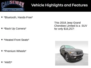 Jeep Grand Cherokee 2018 4x4 Limitado 4dr SUV