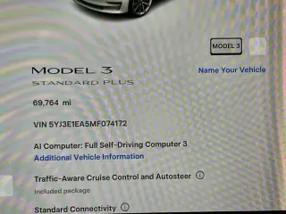 Tesla Model 3 2021 Standard Range Plus 4dr Sedán