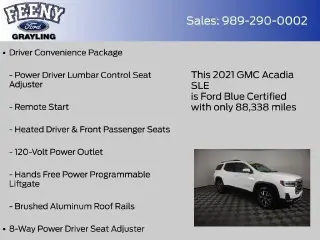 GMC Acadia 2021 4x4 SLE 4dr SUV