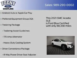 GMC Acadia 2021 4x4 SLE 4dr SUV