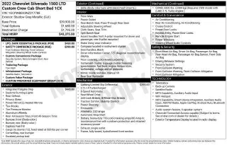 Chevrolet Silverado 1500 Limited 2022 4x2 Custom 4dr Crew Cab 5.8 ft. SB