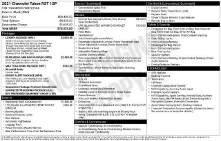 Chevrolet Tahoe 2021 4x4 RST 4dr SUV