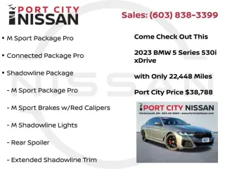 Sedán BMW 5 Series 2023 AWD 530i xDrive 4dr